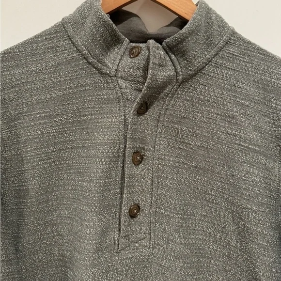 Marine Layer heathered gray Clayton pullover L coastal nautical y2k b23